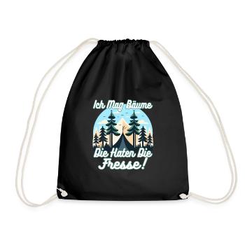 J’aime les arbres qui retiennent la nourriture - Sac de sport léger - noir - Devant