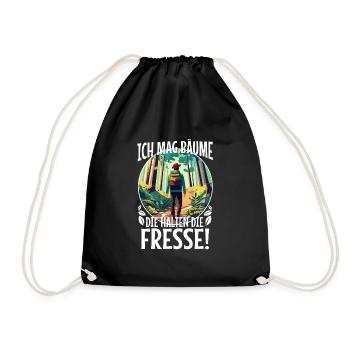 J’aime les arbres qui retiennent la nourriture - Sac de sport léger - noir - Devant
