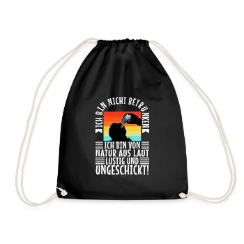 I'm not drunk, nature loud, funny and - Drawstring Bag - black - Front