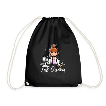 Lab Queen - Turnbeutel - Schwarz - Vorne