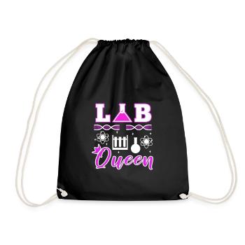 Lab Queen - Turnbeutel - Schwarz - Vorne