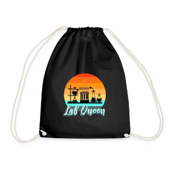 Reine du labo - Sac de sport léger - noir - Devant