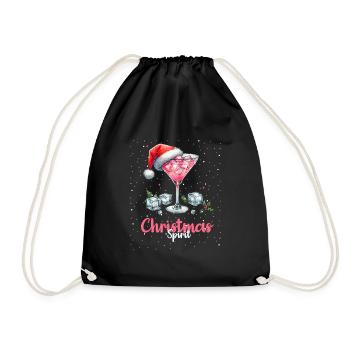 Boisson cocktail Christmas Spirit Weihnachten - Sac de sport léger - noir - Devant