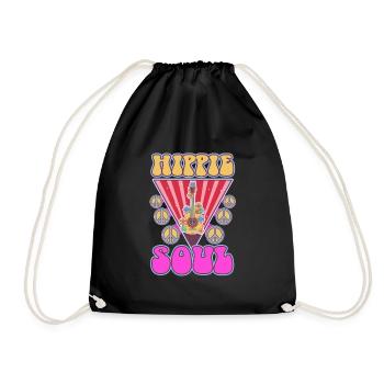 Âme hippie - Sac de sport léger - noir - Devant
