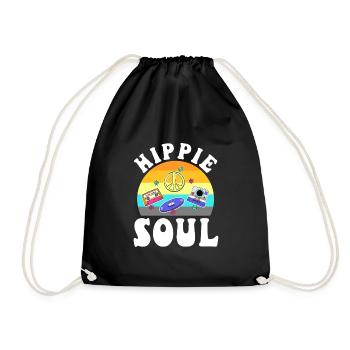 Âme hippie - Sac de sport léger - noir - Devant
