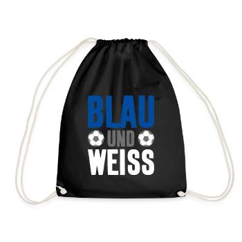 BLAU WEISS FUSSBALL VEREIN - Turnbeutel - Schwarz - Vorne