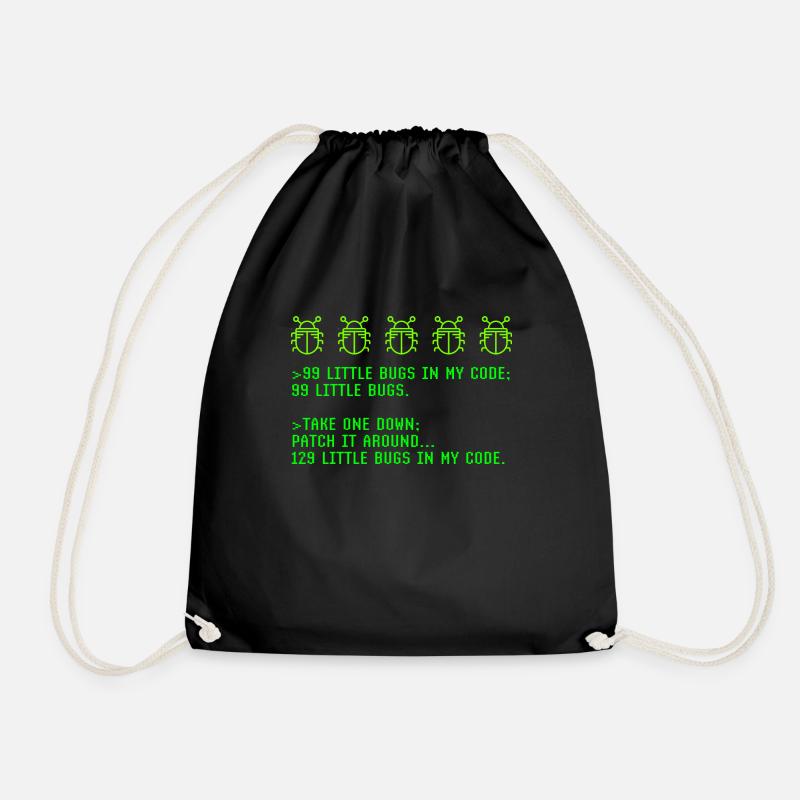 Debugging Programmieren Programmier-Joke - Turnbeutel - Schwarz