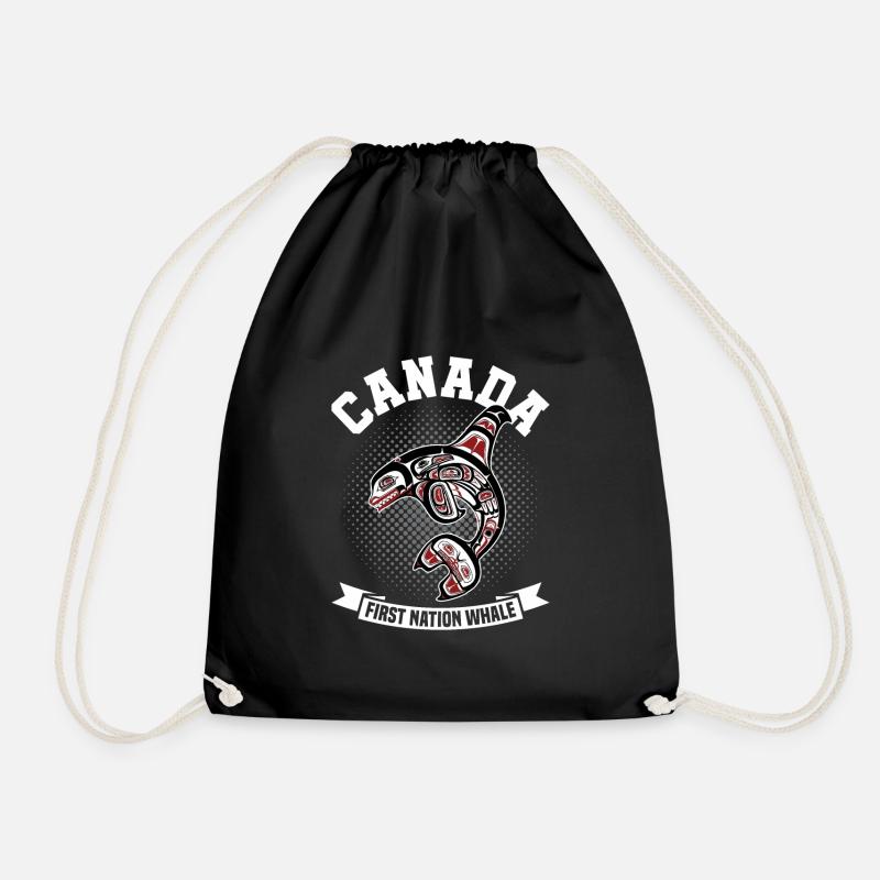 Canada Natives - Haida Orca - Turnbeutel - Schwarz