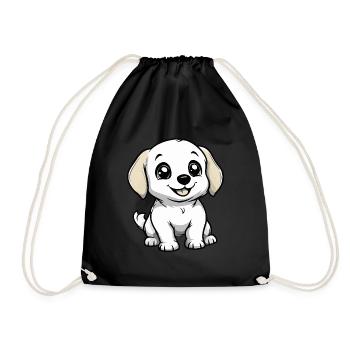 Labrador Chien Mignon - Sac de sport léger - noir - Devant