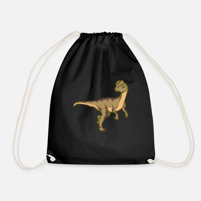 Ceratosaurus Dino Dinosaurier Geschenkidee Urzeit - Turnbeutel - Schwarz