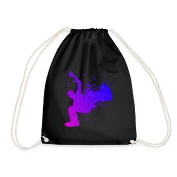 Bgirl Breakdance Break Dance Men's Hiphop - Drawstring Bag - black - Front