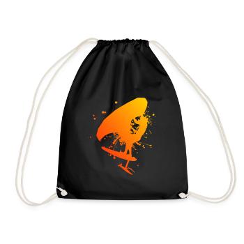 foilwing wingfoil Hommes Femmes wingsurfing - Sac de sport léger - noir - Devant