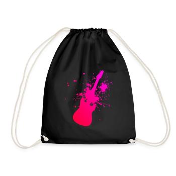 Guitariste Guitariste Homme Guitariste Guitare - Sac de sport léger - noir - Devant