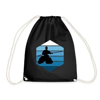 Kampfsport Aikido Herren Aikidoka Damen Martial Ar - Turnbeutel - Schwarz - Vorne