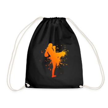 Boxe Thaï Boxe Thaï Femmes Muay Thai Boxe Thaï - Sac de sport léger - noir - Devant