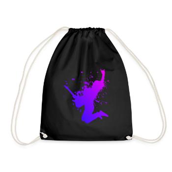 Electric guitar guitar player guitar classical guitar - Drawstring Bag - black - Front