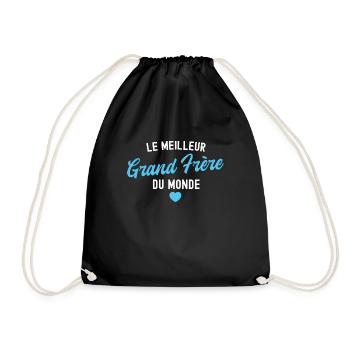 le meilleur grand frère du monde - Sac de sport léger - noir - Devant