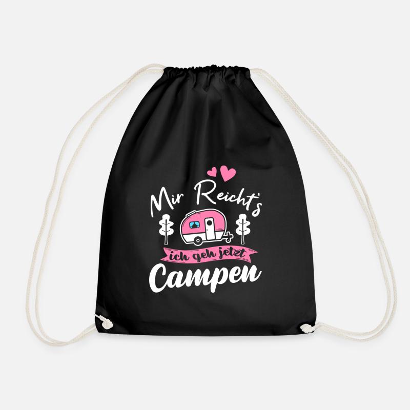 Mir Reichts Ich Geh Campen Camping Wohnwagen - Turnbeutel - Schwarz