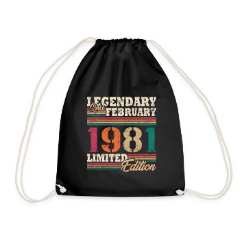 Légendaire Février 1981 édition limitée - Sac de sport léger - noir - Devant