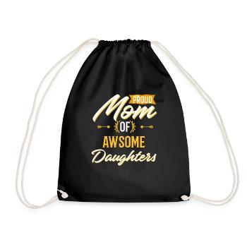 Cadeau d'anniversaire de mère fière Noël - Sac de sport léger - noir - Devant
