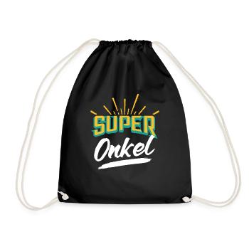 Uncle Super Uncle - Drawstring Bag - black - Front