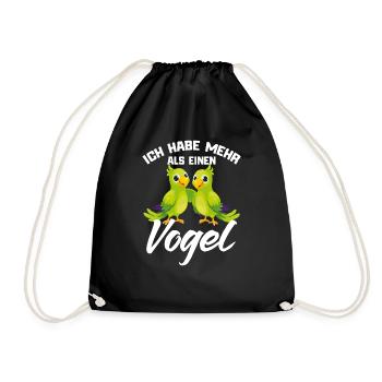 Perroquet Dire drôle - Sac de sport léger - noir - Devant