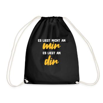 Dis que ce n'est pas à moi de décider - Sac de sport léger - noir - Devant