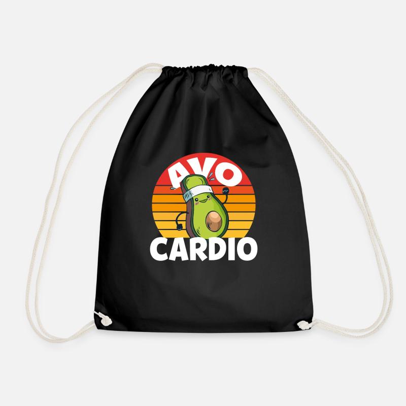 Avocado avocado - Drawstring Bag - black