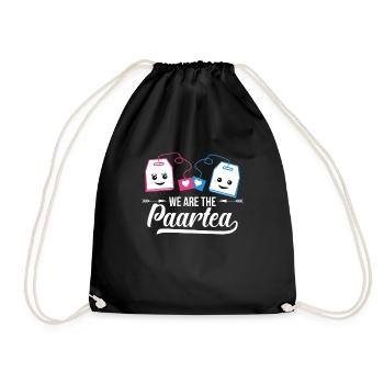 Partner look, couple - Drawstring Bag - black - Front