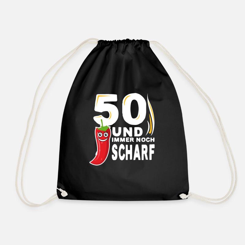 50. Geburtstag Geschenk zum 50. Geburtstag - Turnbeutel - Schwarz