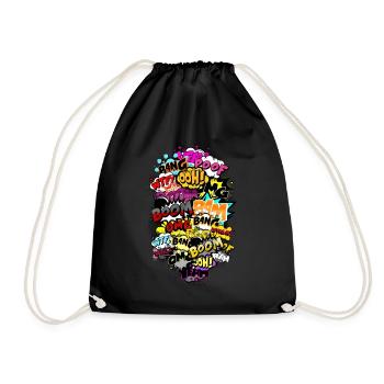 Style comique - Sac de sport léger - noir - Devant