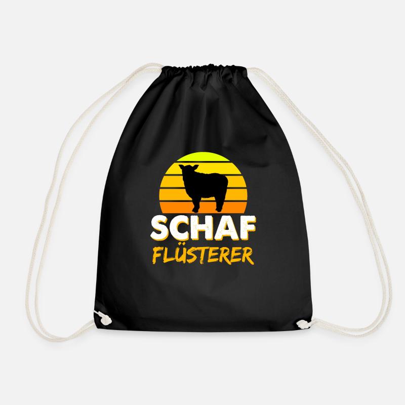 Schaf Schafe Schafflüsterer - Turnbeutel - Schwarz