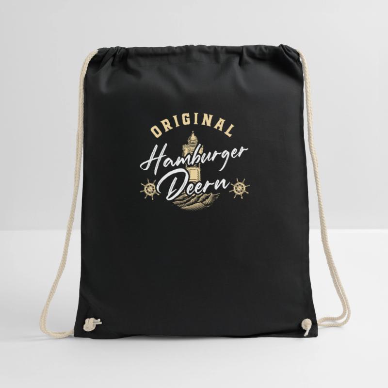 Gift idea Hamburger Deern Drawstring Bag