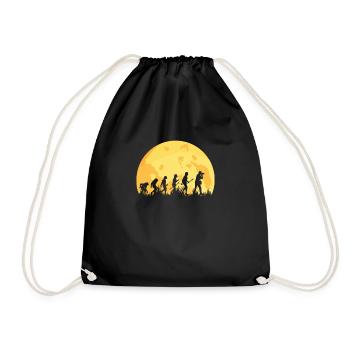 Evolution Photographer Photography - Drawstring Bag - black - Front