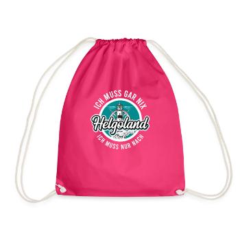 Helgoland - Turnbeutel - Fuchsia - Vorne