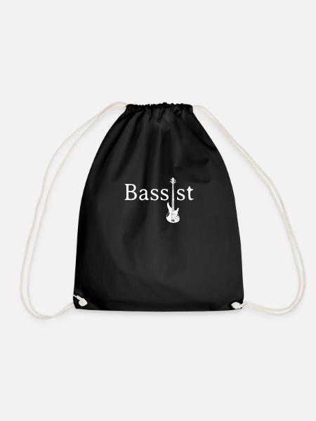 bass bassist - Turnbeutel - Schwarz