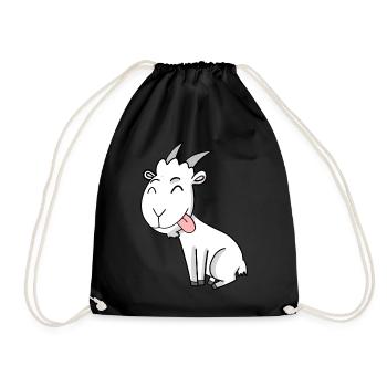 Goat Goat Buck - Drawstring Bag - black - Front