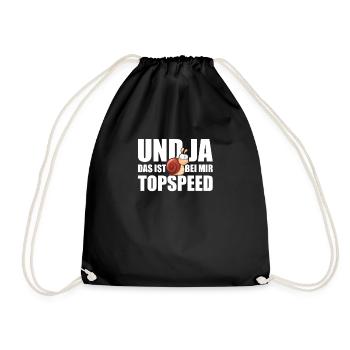 Marathon Racing Snail Jogging Jogger - Drawstring Bag - black - Front