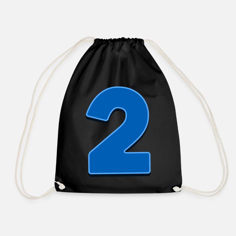 2 - Drawstring Bag - black
