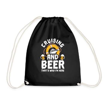 Croisière Croisière Vacances Bière - Sac de sport léger - noir - Devant
