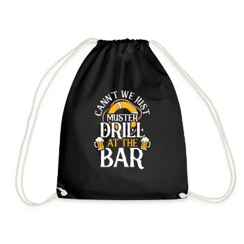 Croisière Croisière Vacances Buveur de bière - Sac de sport léger - noir - Devant