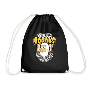 J'aime les gros livres et je ne peux pas mentir - Sac de sport léger - noir - Devant