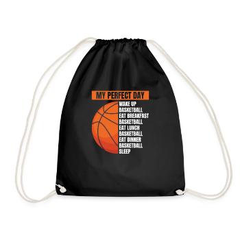 Drôle d’entraîneur de basket-ball - Sac de sport léger - noir - Devant