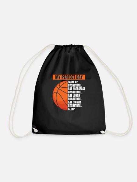Lustiger Basketballspieler Trainer - Turnbeutel - Schwarz