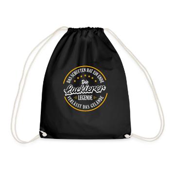 LACKIERER Pension 2023 leaves a true legend - Drawstring Bag - black - Front
