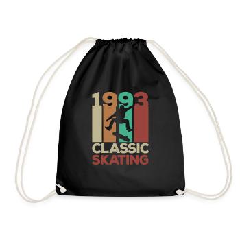 1993 Classic Vintage Skateboarder 30. Geburtstag - Turnbeutel - Schwarz - Vorne
