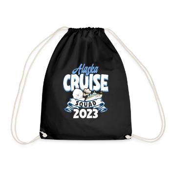 Kreufahrt Kreuzfahrtreisender Alaska Squad Cruise - Turnbeutel - Schwarz - Vorne