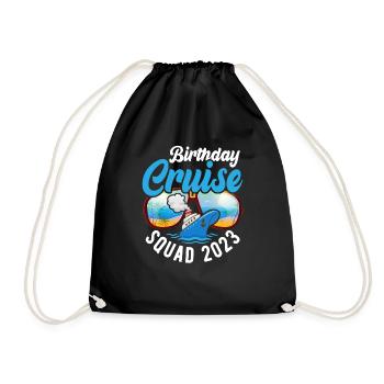Cruise Cruise TravelersBirthday - Drawstring Bag - black - Front
