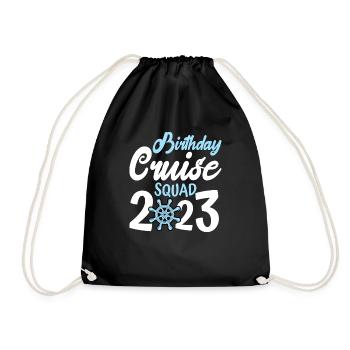 Cruise Cruise TravelersBirthday - Drawstring Bag - black - Front