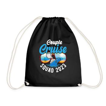 Cruise Cruise Travelers Couple Cruise - Drawstring Bag - black - Front